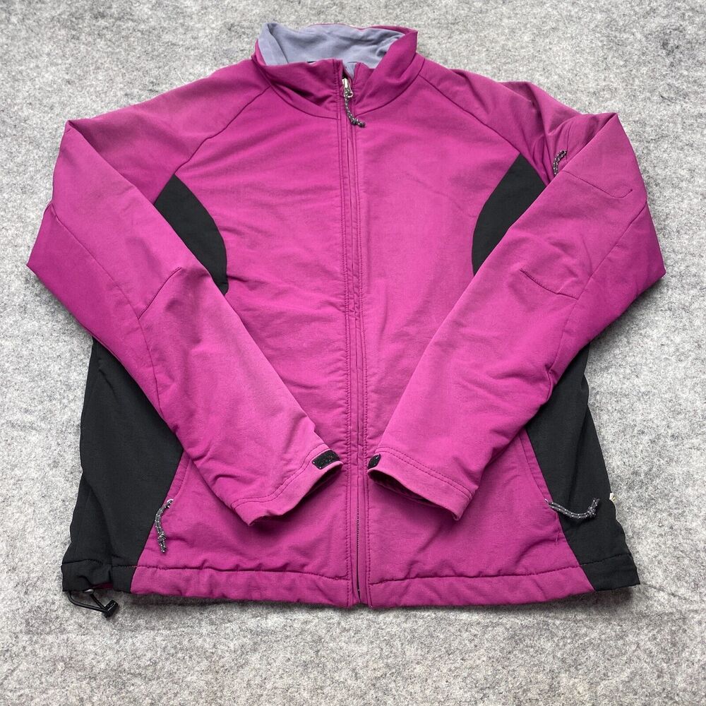 Mountain Hardwear Jacket Womens Large Pink Black‎ Outdoor Lined Comfort